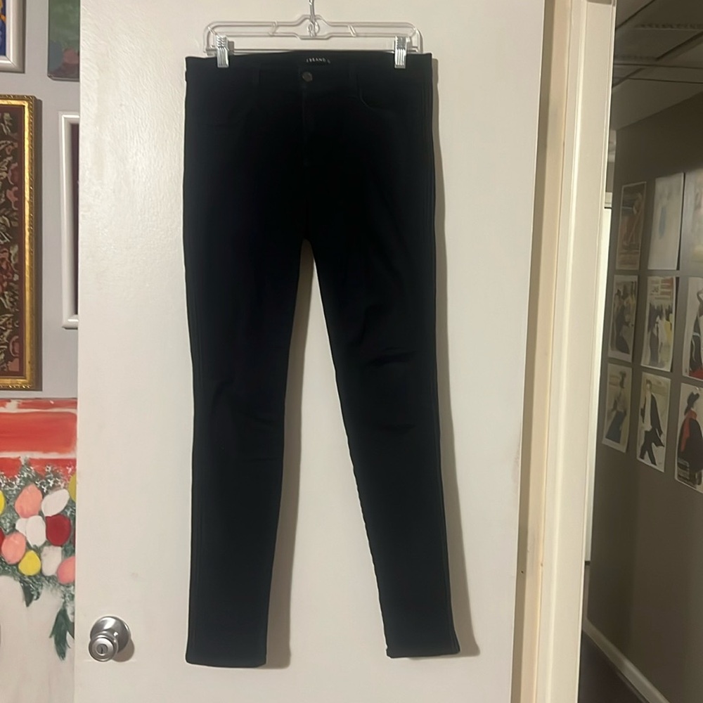 J Brand Grace blackbird skinny black jeans